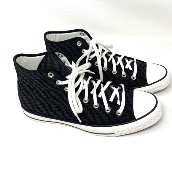 Converse Men's Size 171074C CTAS Woven Canvas Black High Top Cushioned Sneakers - Picture 3 of 9